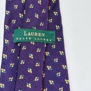 Lauren Ralph Lauren Tie Men's Purple w/Design 100% Silk